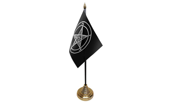 Baphomet Church of Satan Table Flags